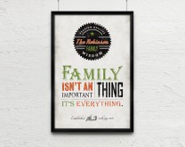 Family is Everything - Personalizirani poster