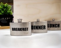 Breakfast-Lunch-Dinner - 3 metalne pljoskice