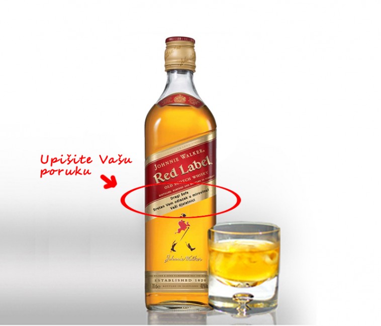 Personalizirani Johnnie Walker Red Label, 0,70l